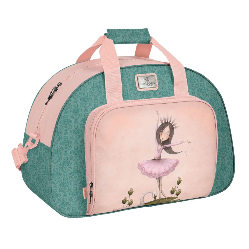 Sac de sport Santoro Swan lake Gris Rose 48 x 33 x 21 cm