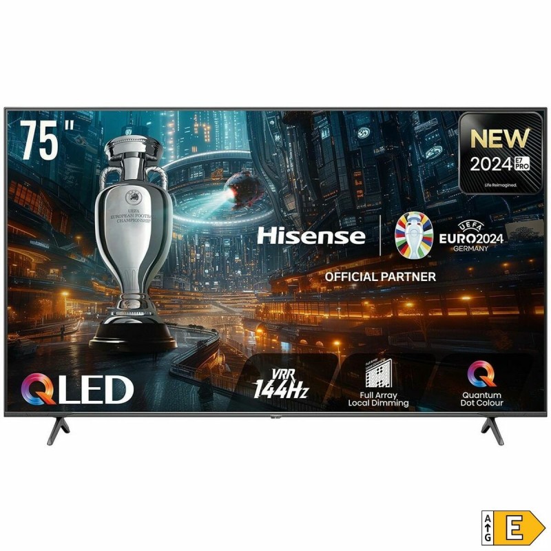 TV intelligente Hisense 75E7NQ 4K Ultra HD 75" LED HDR QLED