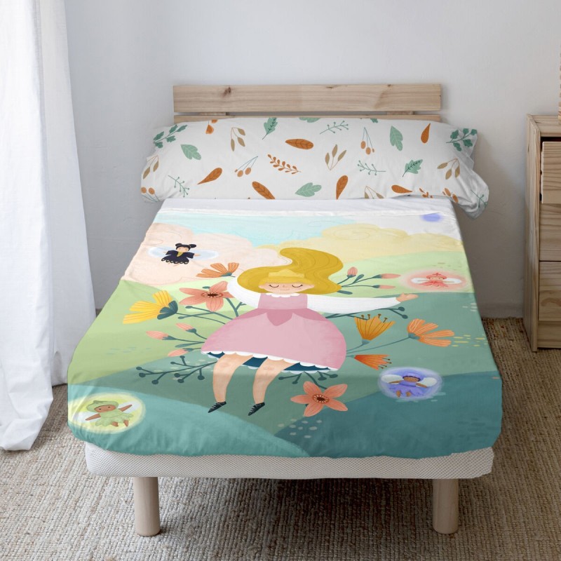 Jeu de draps HappyFriday Mr Fox Dreaming Multicouleur Lit 1 persone 2 Pièces