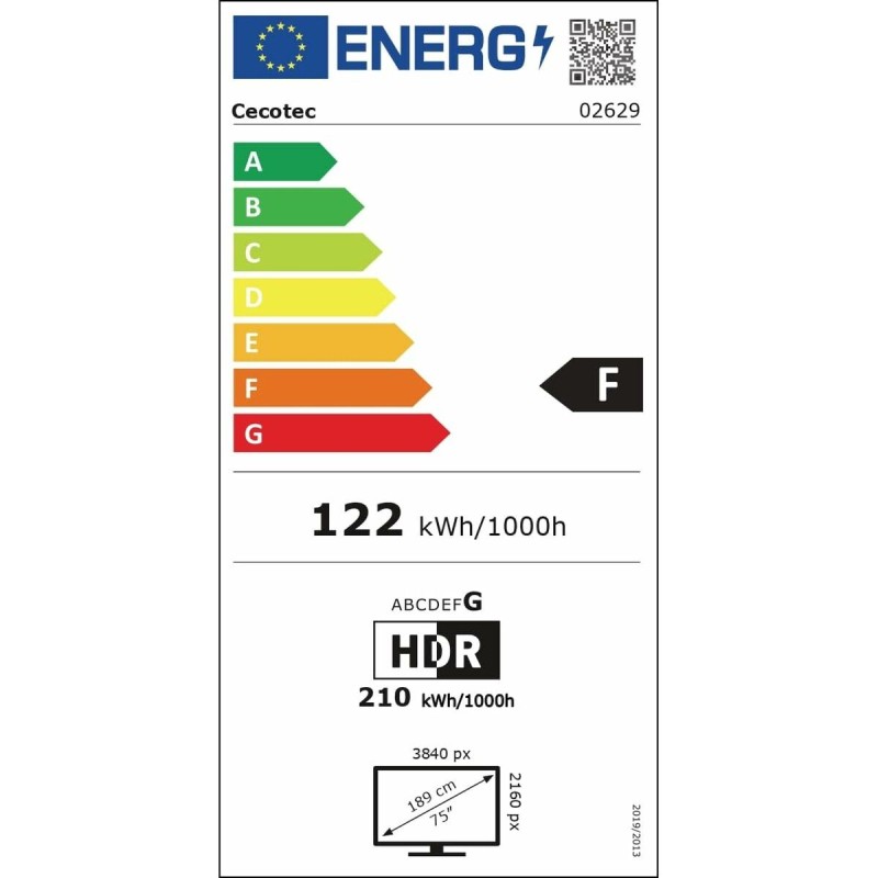 TV intelligente Cecotec V2 series VQU20075 4K Ultra HD HDR10 QLED Dolby Vision