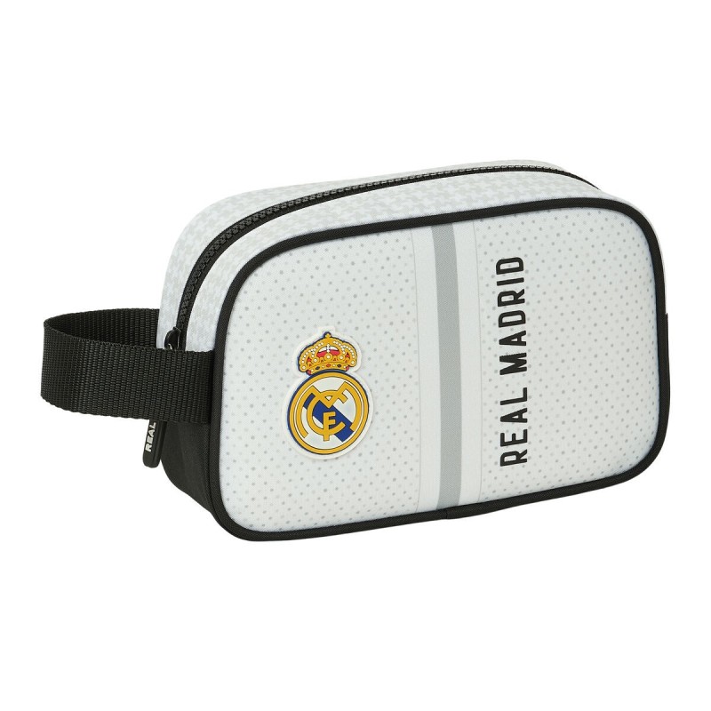 Nécessaire de Voyage Real Madrid C.F. Blanc Gris Sportif 22 x 13.5 x 8 cm