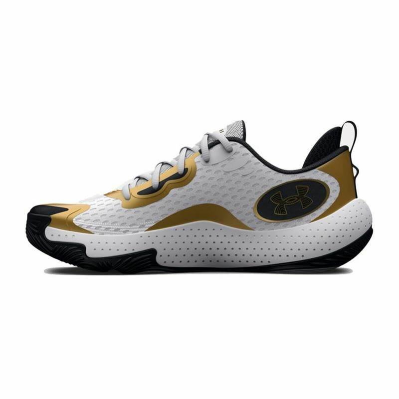 Chaussures de Basket-Ball pour Adultes Under Armour Spawn 5 Blanc