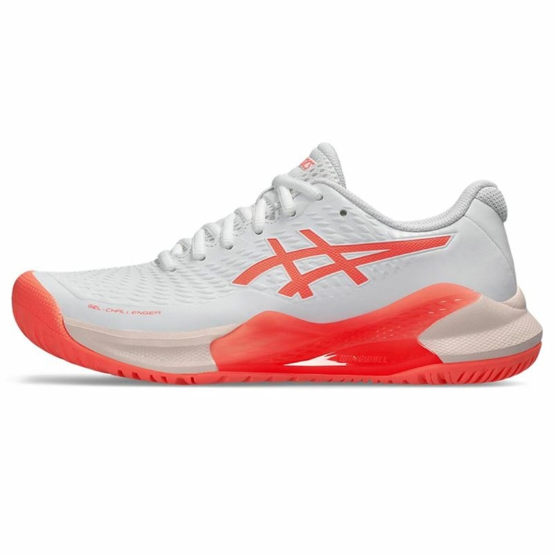 Chaussures de Tennis pour Femmes Asics Gel-Challenger 14 Blanc Orange