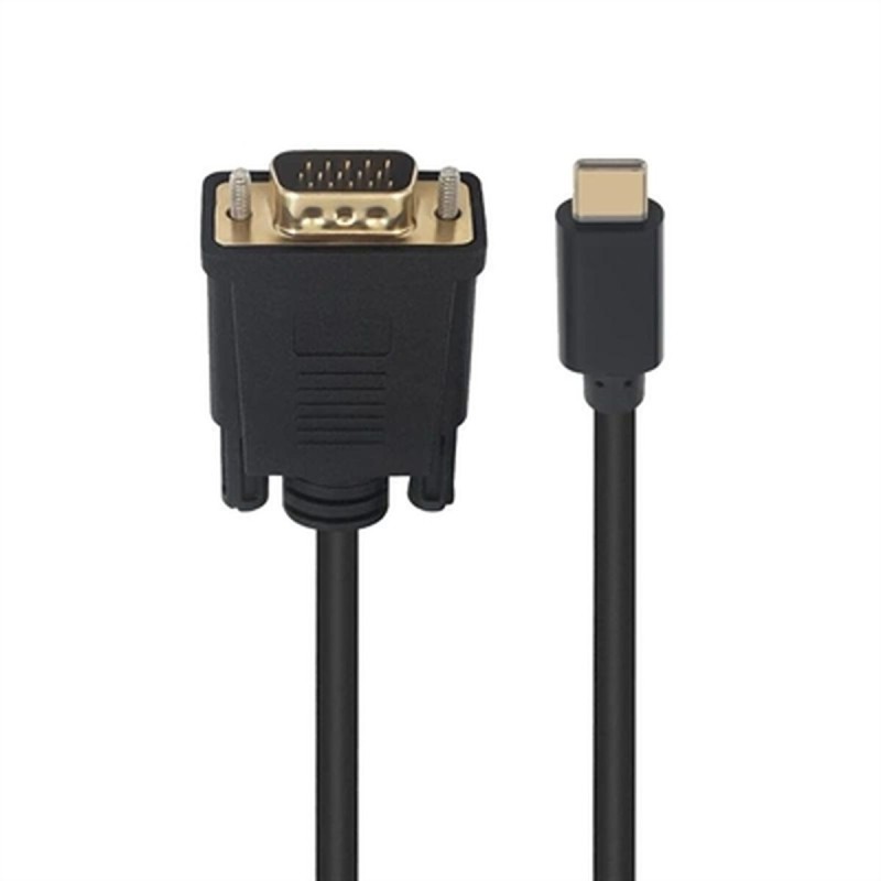 Adaptateur USB-C vers VGA Ewent Noir 1