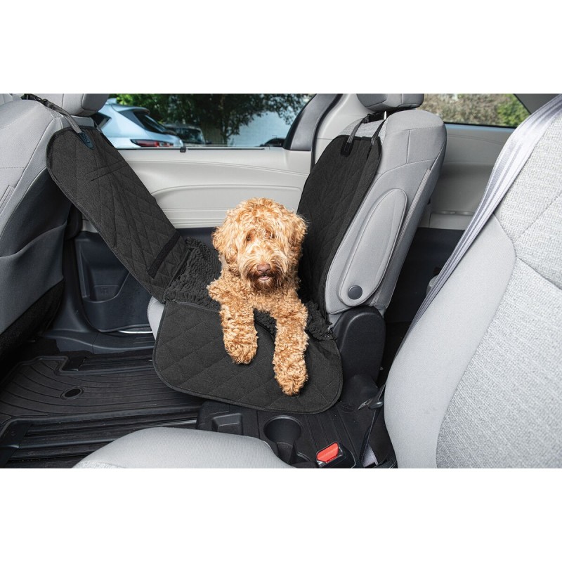 Housse de Protection pour Siège Auto Individuel pour Animaux de Compagnie Dog Gone Smart 112 x 89 cm Noir Plastique