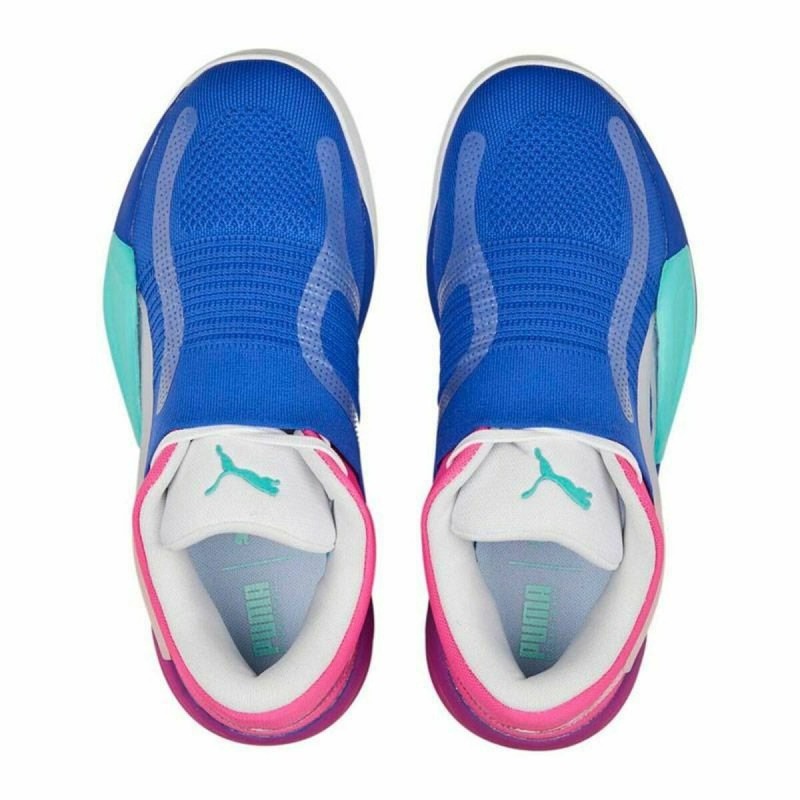 Chaussures de Basket-Ball pour Adultes Puma Rise Rose Bleu