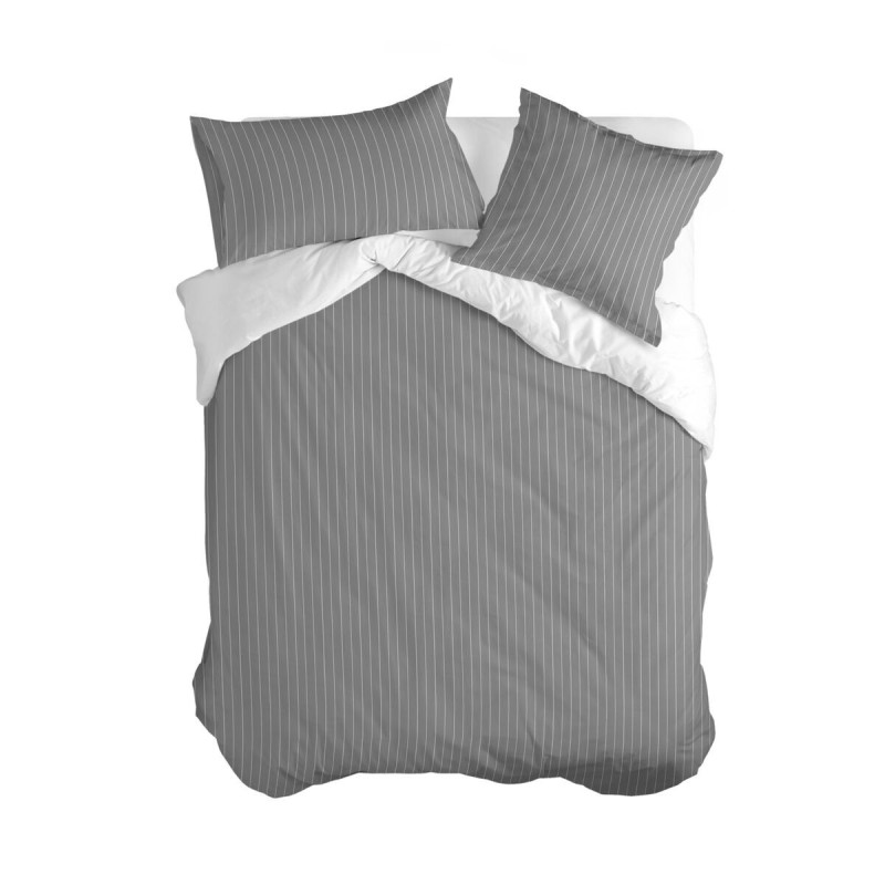 Housse de Couette HappyFriday BASIC Gris Lit 1 persone 180 x 220 cm