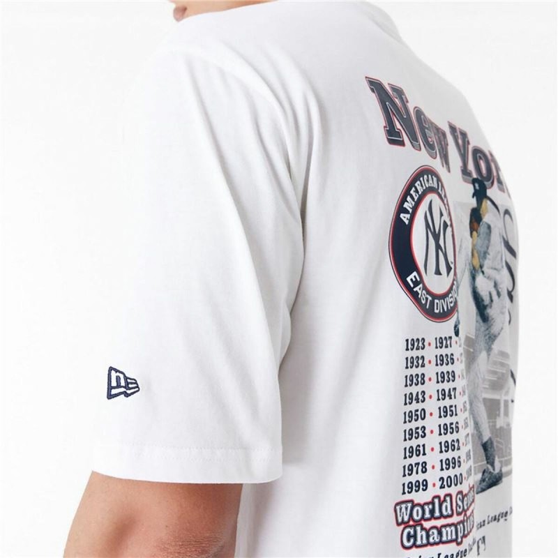 T-shirt à manches courtes homme New Era MLB PLAYER GRPHC OS TEE NEYYAN 60435538 Blanc (XL)