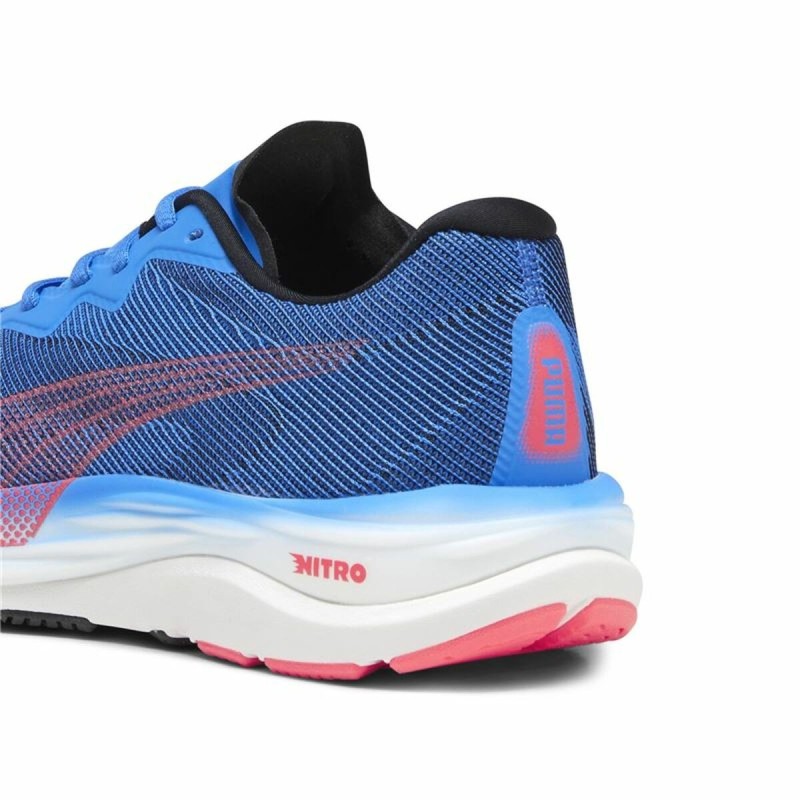 Chaussures de Running pour Adultes Puma Velocity Nitro 2 Bleu Homme