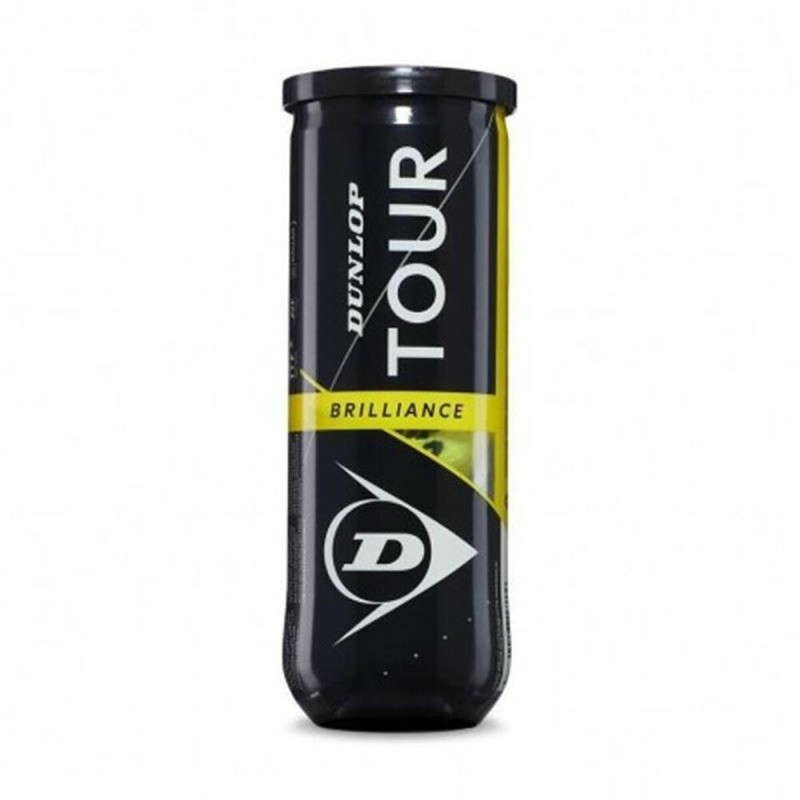 Balles de Tennis Brilliance Dunlop 601326 Jaune Noir (3 pcs)