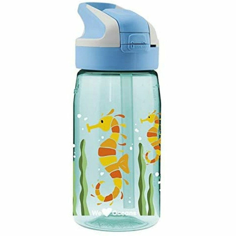 Bouteille d'eau Laken Summit Sea Horse Bleu Aigue marine (0,45 L)