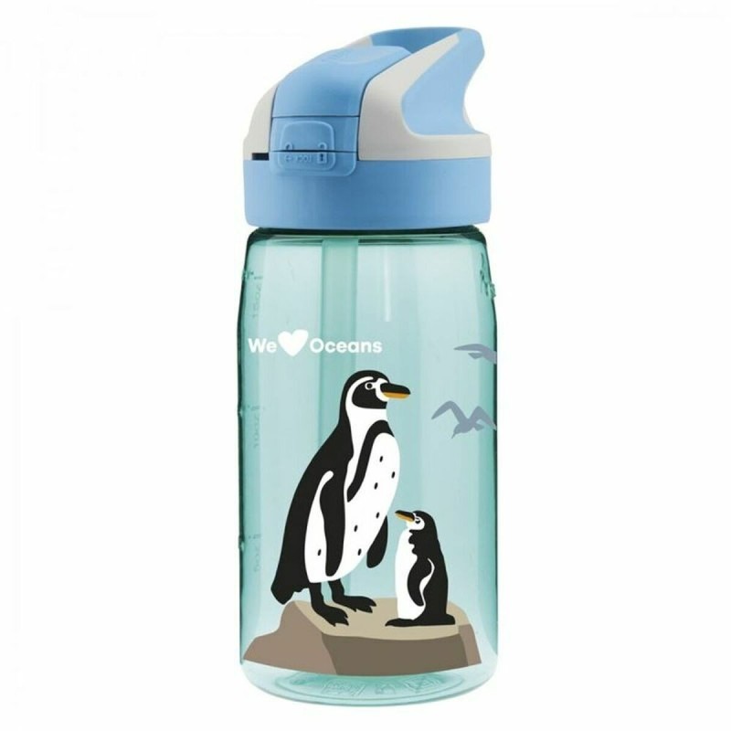 Bouteille d'eau Laken Summit Penguin Bleu Aigue marine (0