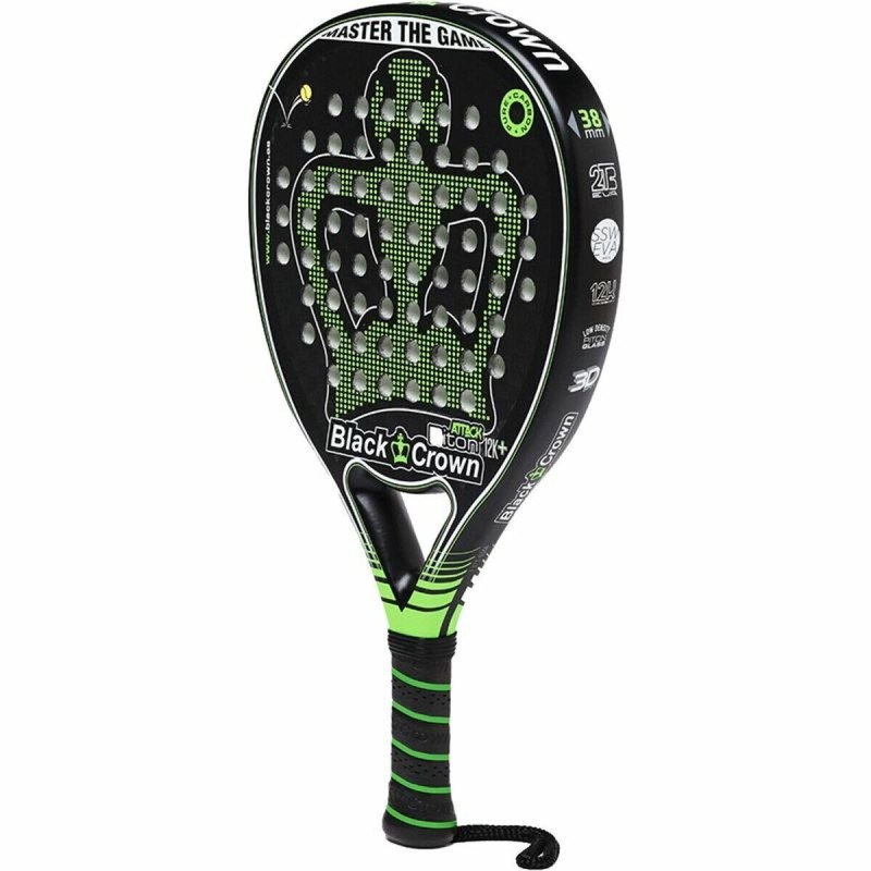 Raquette de Padel Black Crown Piton Attack 12K Noir