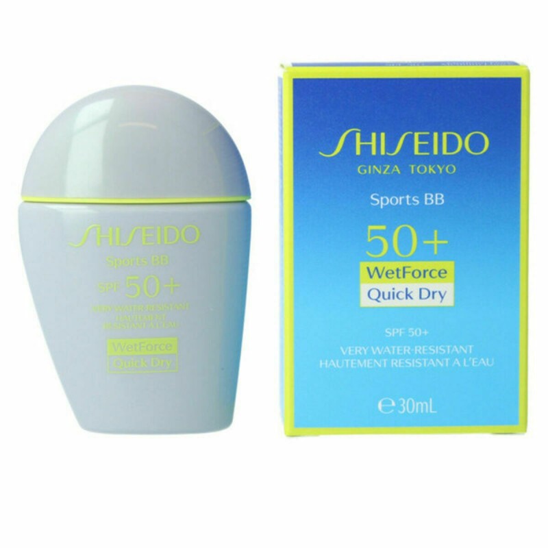 Crème Hydratante avec Couleur Shiseido Sports BB SPF50+ Very Dark