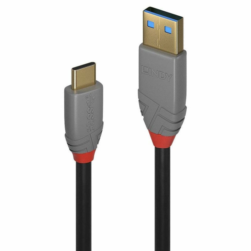 Câble USB A vers USB C LINDY 36912 Noir 1