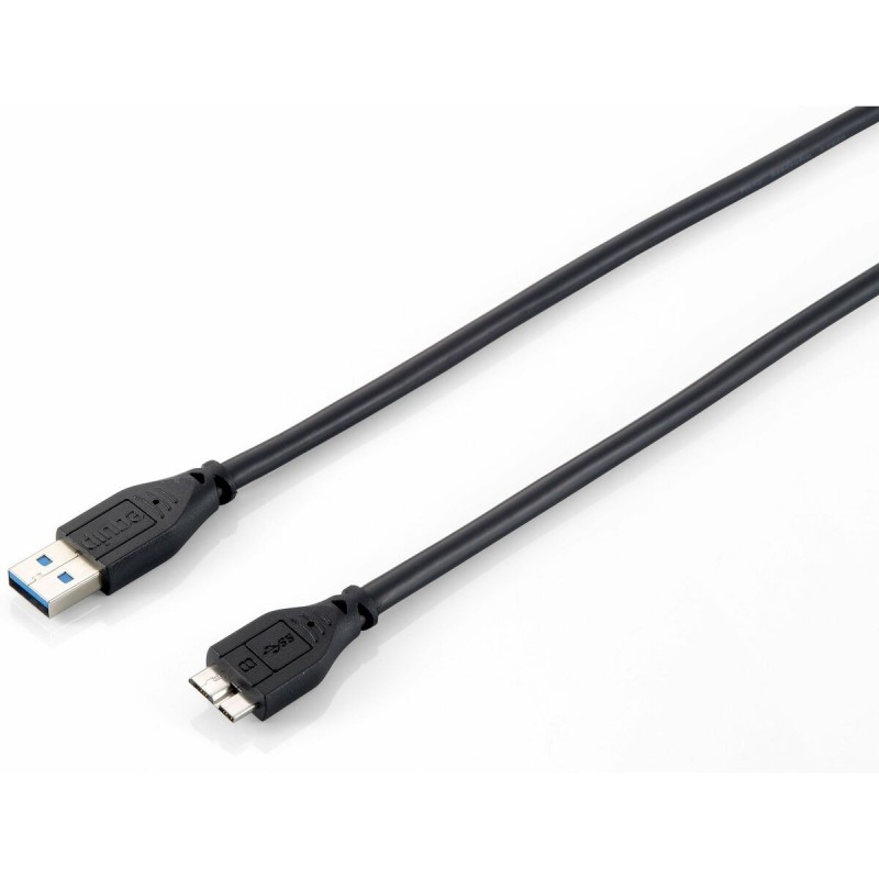 Câble USB 3.0 A vers Micro USB B Equip 128397 Noir 1