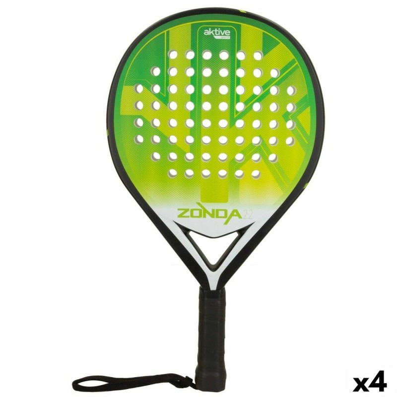 raquette de squash Aktive Noir/Vert (4 Unités)