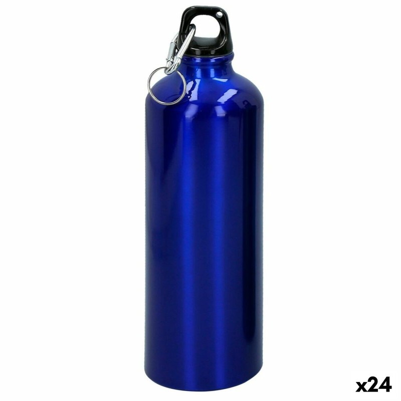 Bouteille d'eau Aktive 750 ml Mousqueton Aluminium 7 x 25 x 7 cm (24 Unités)