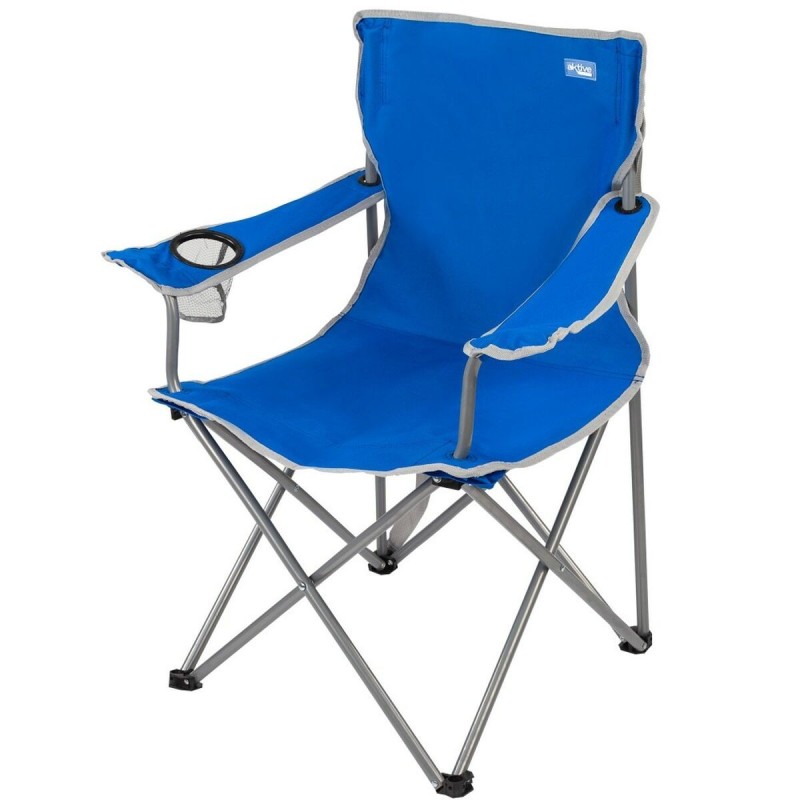 Chaise de camping pliante Aktive Bleu 45 x 82 x 47 cm (4 Unités)