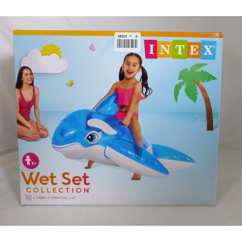 Personnage pour piscine gonflable Intex Baleine 152 x 114 cm (6 Unités)