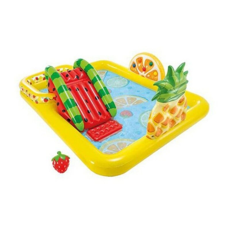 Pataugeoire gonflable pour enfants Intex 57158NP Fruits 244 x 191 x 91 cm Parc de jeux