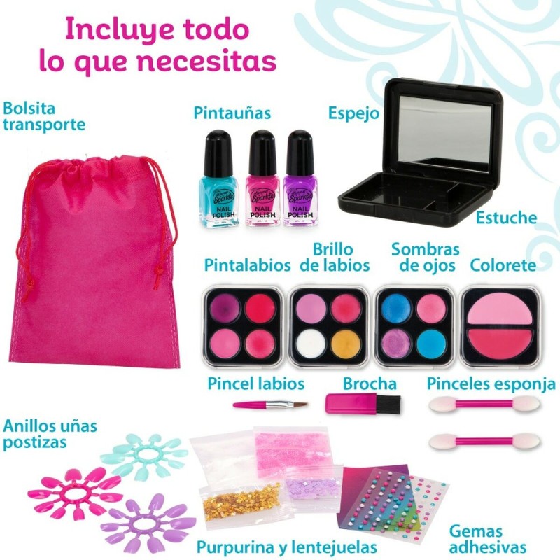 Kit de maquillage pour enfant Cra-Z-Art Shimmer 'n Sparkle Glam & Go 19 x 16 x 8 cm 4 Unités