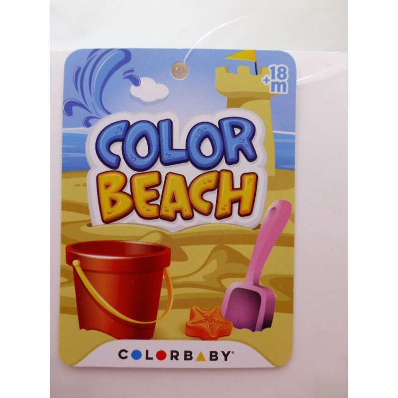 Set de jouets de plage Colorbaby Ø 14 cm (20 Unités)