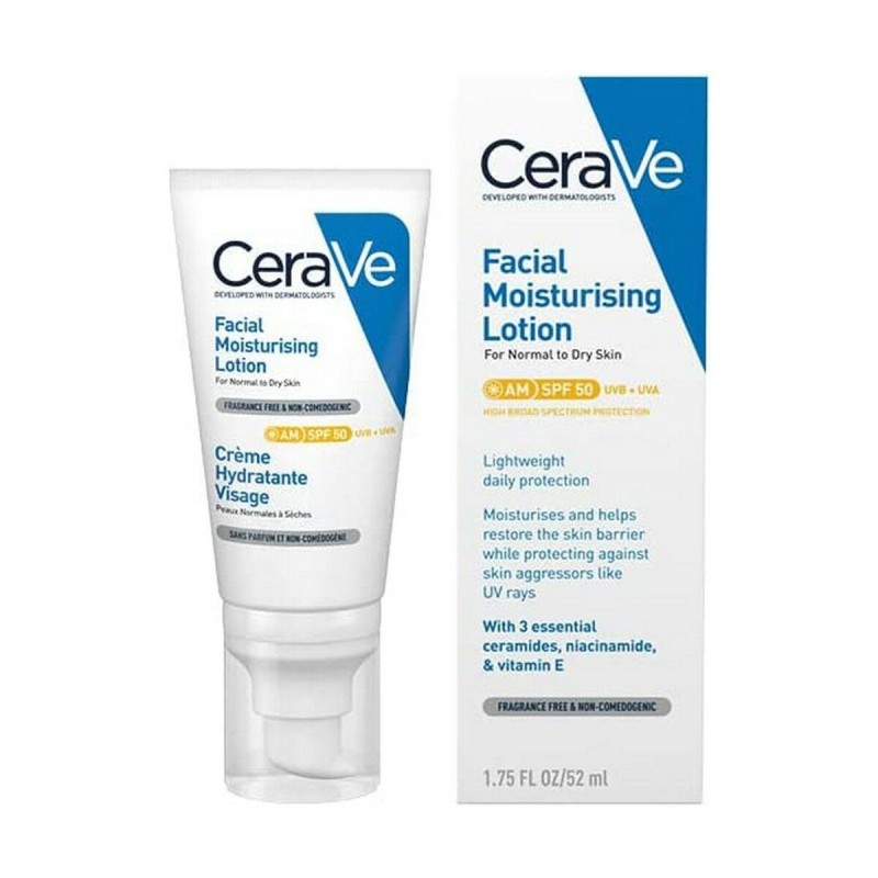 Protecteur Solaire CeraVe Facial Moisturising Lotion Spf 50 52 ml