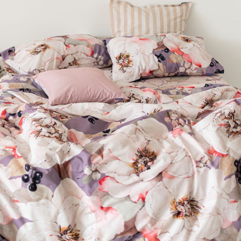 Housse de Couette HappyFriday White Peonies Multicouleur 260 x 240 cm