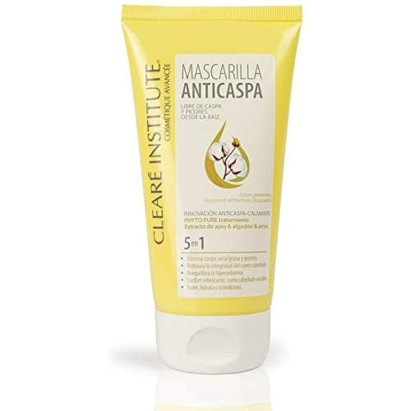 Masque pour cheveux Clearé Institute Anticaspa 5 en 1 Anti-pellicule 150 ml