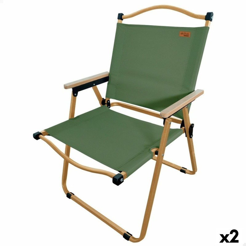 Chaise de camping pliante Aktive (2 Unités)