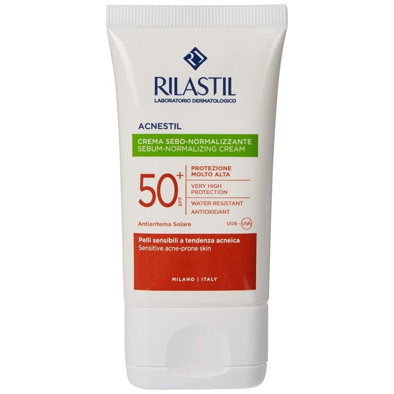 Écran solaire visage Rilastil Sun System Acnestil Séborégulateur Spf 50 (40 ml)