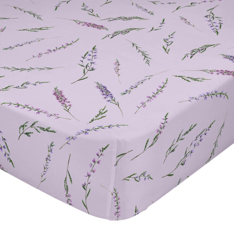 Drap housse HappyFriday Lavanda Multicouleur 160 x 200 x 32 cm