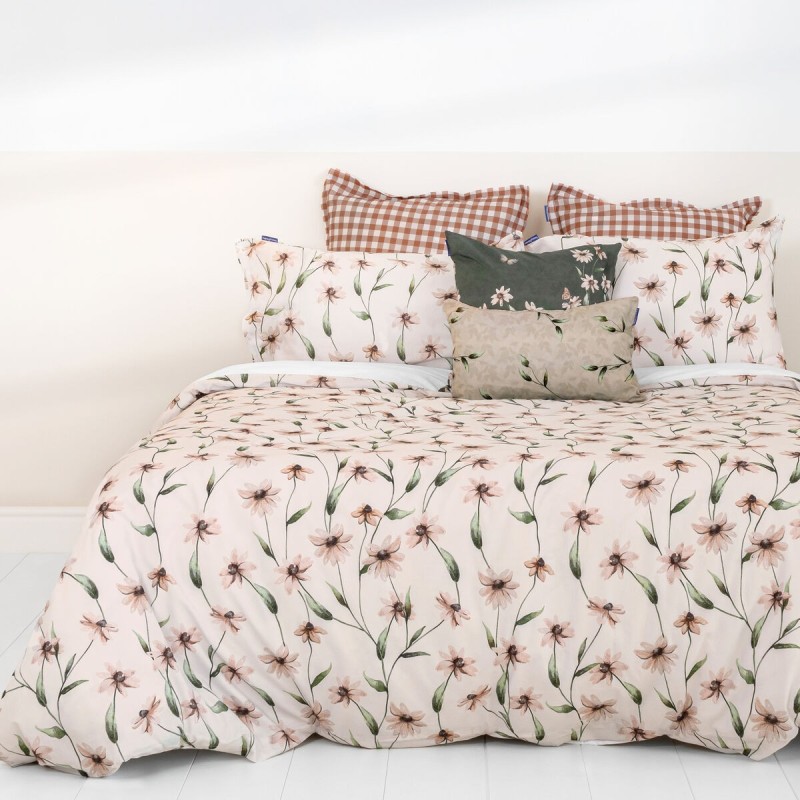 Housse de Couette HappyFriday Tinny bloom Multicouleur 140 x 200 cm