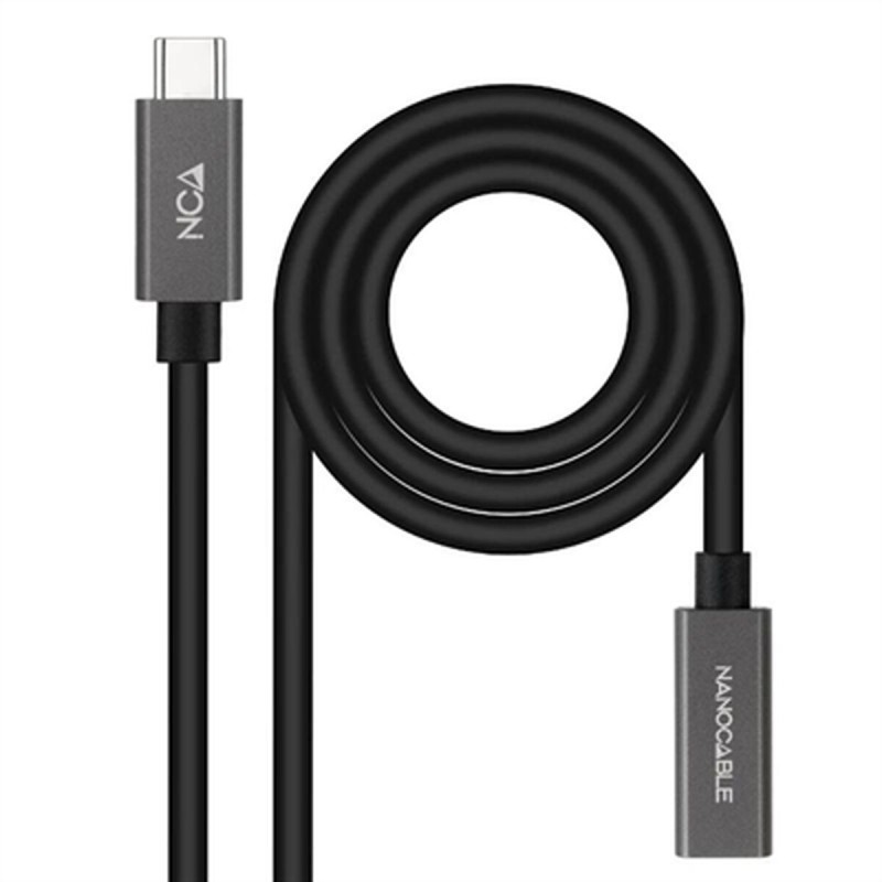 Câble USB-C NANOCABLE 10.01.4402 Noir 2 m (1 Unité)