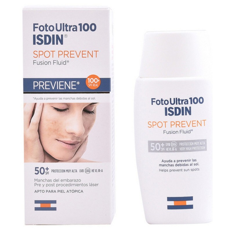 Écran solaire visage Spot Prevent Isdin Foto Ultra SPF 50+ (50 ml) SPF 50+ 50 ml