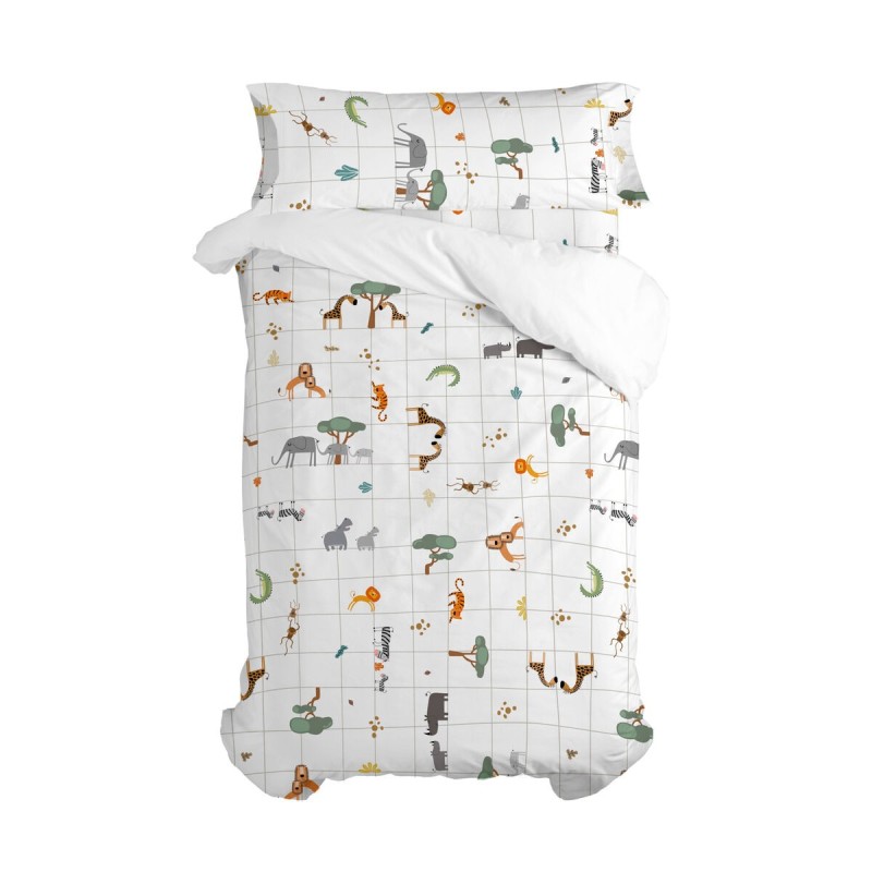 Parure de couette HappyFriday Mini Savanna Multicouleur 2 Pièces