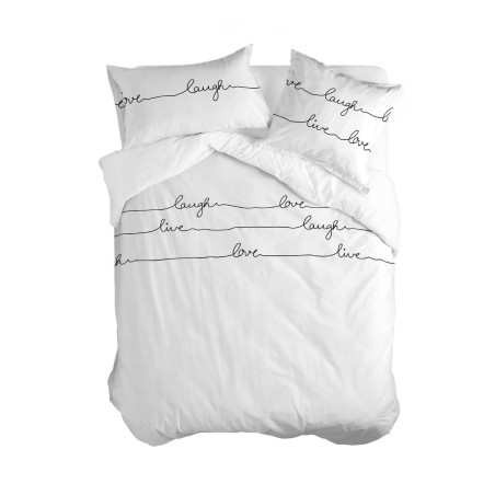 Housse de Couette HappyFriday Blanc Live Multicouleur 220 x 220 cm