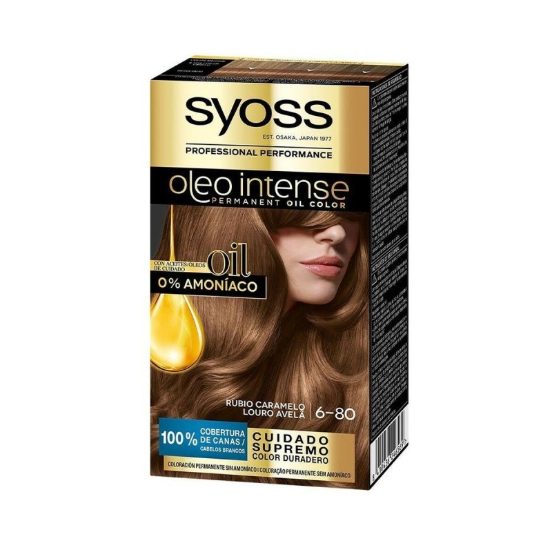 Teinture permanente   Syoss Olio Intense Sans ammoniaque Nº 6