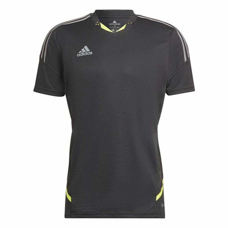 Maillot de Football à Manches Courtes pour Homme Adidas Con22 Noir