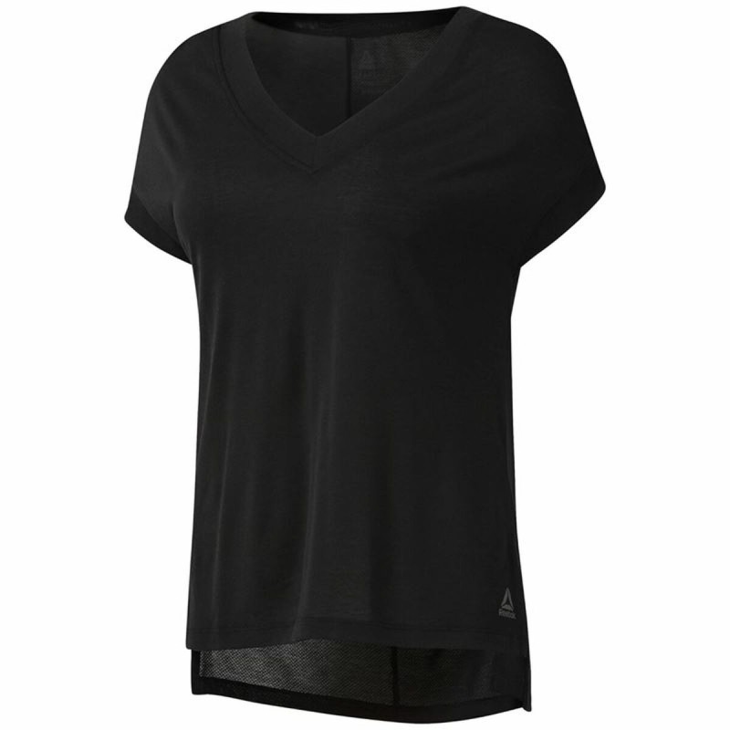 T-shirt à manches courtes femme Reebok Wor Supremium Detail Noir