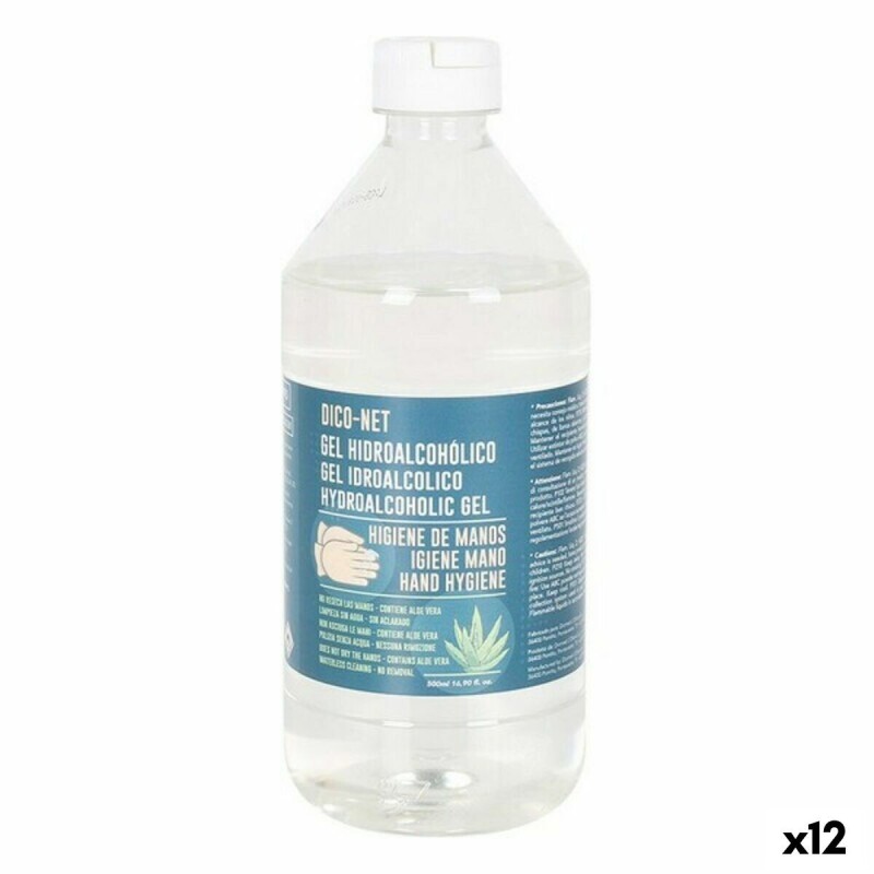 Gel hydroalcoolique Dico-net 70% 500 ml (12 Unités)