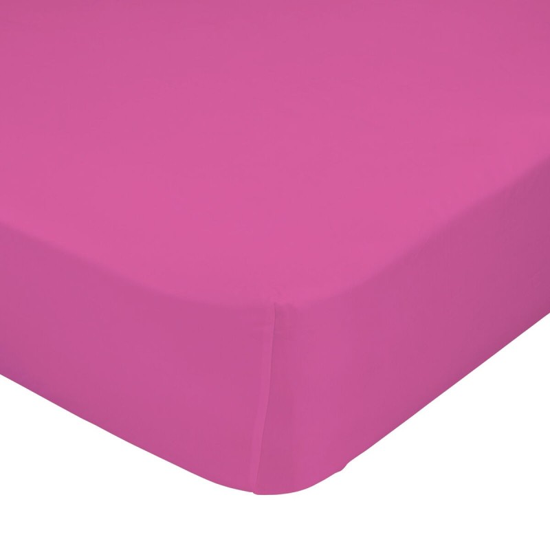 Drap housse HappyFriday BASIC KIDS Fuchsia 70 x 140 x 14 cm