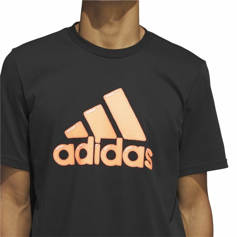 T-shirt à manches courtes homme Adidas Logo Noir (L)