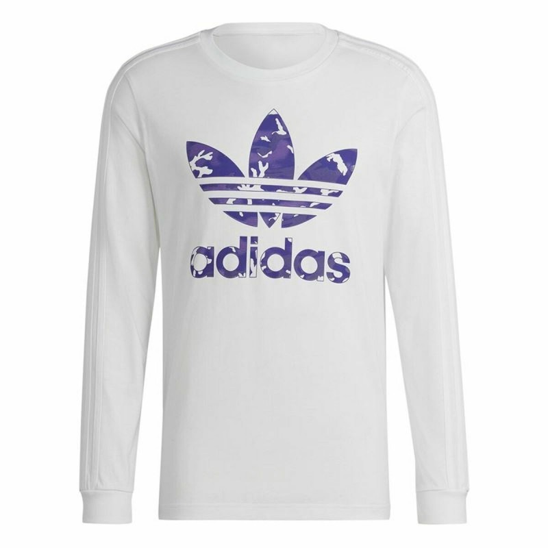 T-shirt à manches longues homme Adidas Originals Camo STR Blanc