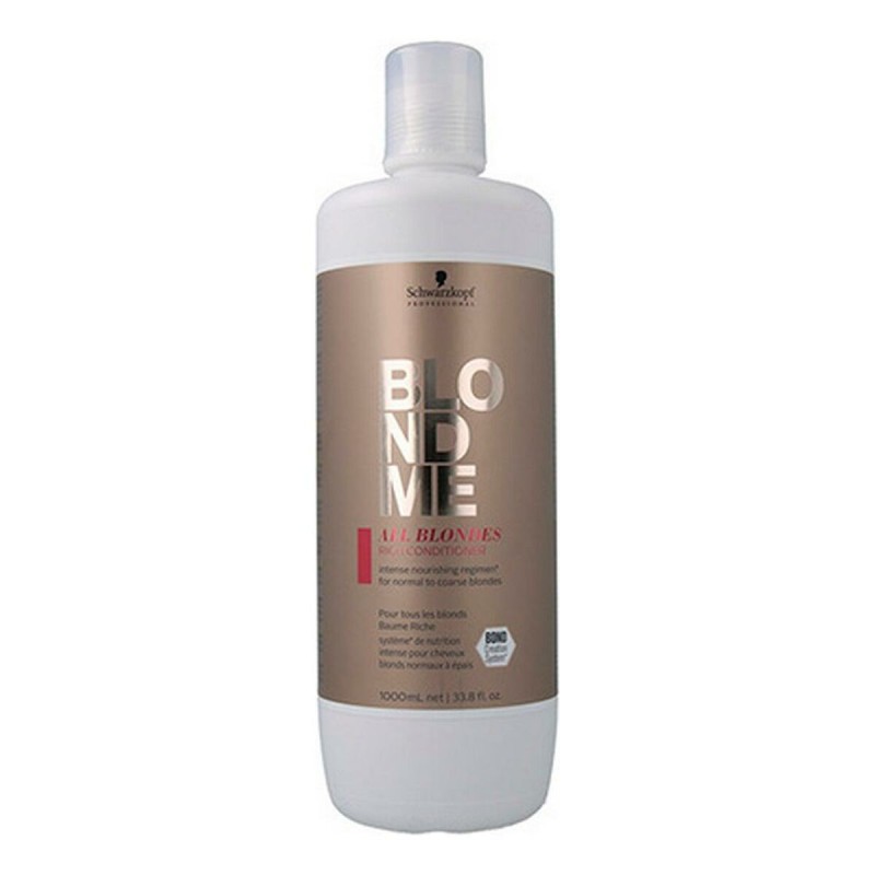 Après-shampooing Blondme Keratin Restore All Blondes Rich Schwarzkopf (1000 ml)