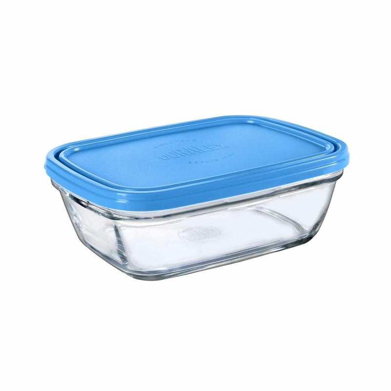 Boîte à repas rectangulaire avec couvercle Duralex Freshbox Bleu 1