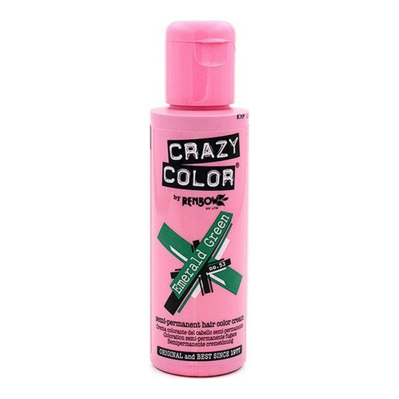 Couleur Semi-permanente Emerald Green Crazy Color Nº 53 (100 ml)