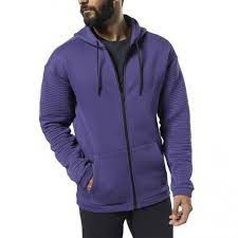 Sweat à capuche et fermeture éclair homme FLEECE OTH HOOD Reebok DY7805 Violet