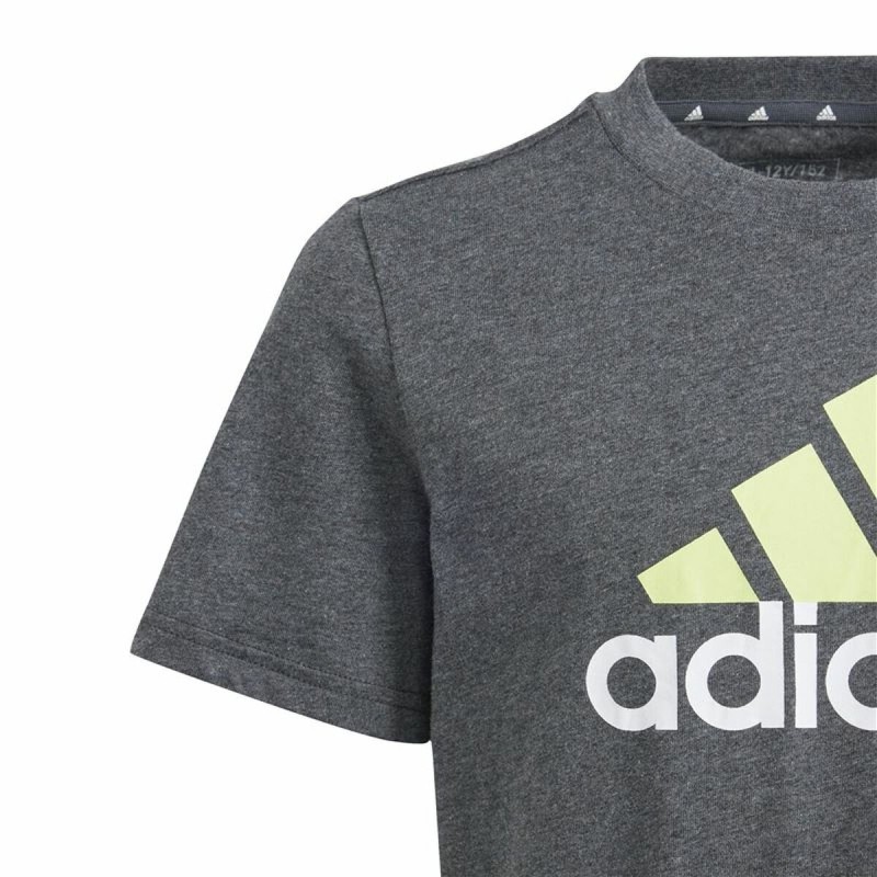 T shirt à manches courtes Enfant Adidas Essentials Big Logo Gris